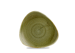 Plume Olive Triangle Plate